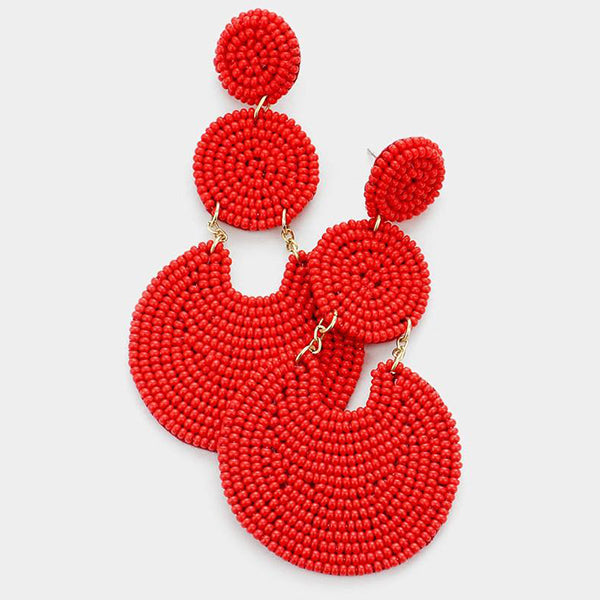 WOMENS  BOHO BEADED EARRINGS
