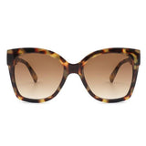 WOMENS SQUARE OVERSIZE CAT-EYE SUNGLASSES