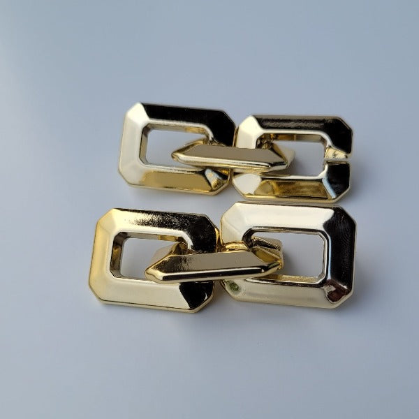 SOLID COLOR ACRYLIC CHAIN DROP EARRINGS