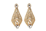 WOMEN'S LONG GOLD GLAMOUR EARRINGS