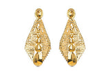 WOMEN'S LONG GOLD GLAMOUR EARRINGS