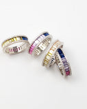 REBEKAH SILVER MULT-COLOR RING