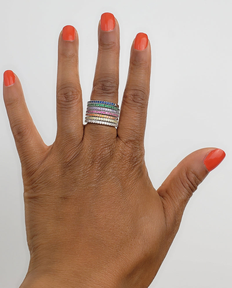 CANDY WOMEN'S FASHION RAINBOW RING