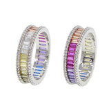 REBEKAH SILVER MULT-COLOR RING