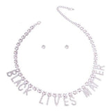 BLM COLLAR CRYSTAL NECKLACE