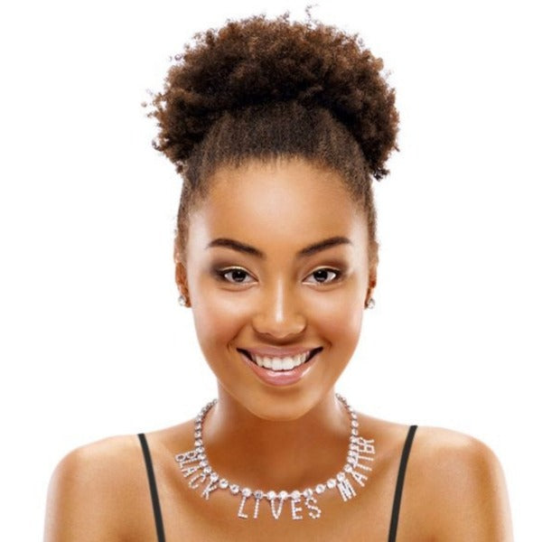 BLM COLLAR CRYSTAL NECKLACE