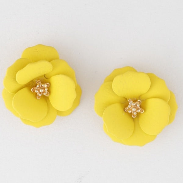 WOMENS FLORAL STUD EARRINGS