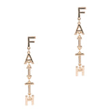 FAITH BELIEF DANGLE EARRINGS