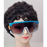 WOMENS COLOR-BLOCK WRAP SUNGLASSES