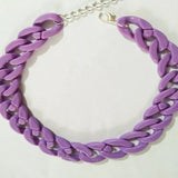 WOMEN'S COLORED CUBAN LINK NECKLACE