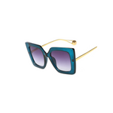 WOMENS VINTAGE  SQUARE OVERSIZE LUXURY SUNGLASSES