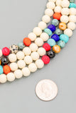 WOMENS MULTI-COLOR STRAND NECKLACE