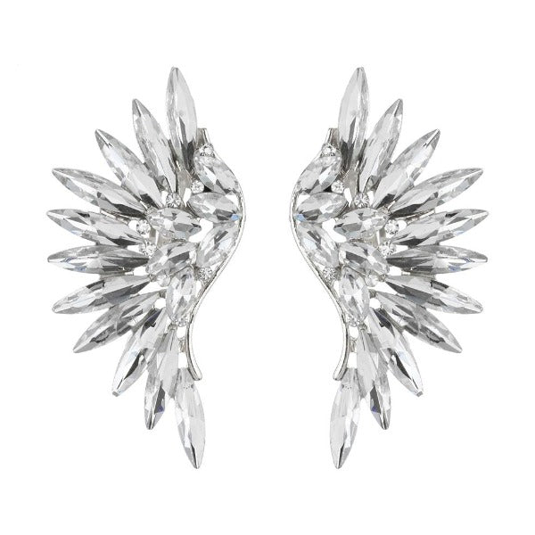 SANAAH RHINESTONE WING CLIP ON EARRINGS